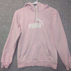 Puma hoodie pink women draw string medium